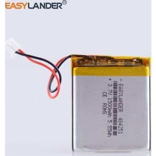 484251 3.7V 1500mAh 504050 494251 2.54 2p lithium polymer battery