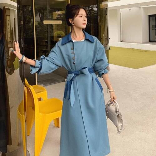 Женские длинные тренчи LWAIXS China At AliExpress