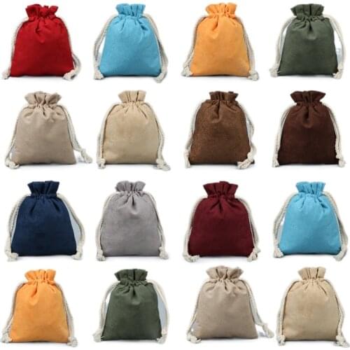 Small Tips Pull Bag Thickening Plush Lining Antique Bags Jewelry Storage Pouch Lace Gift Bags