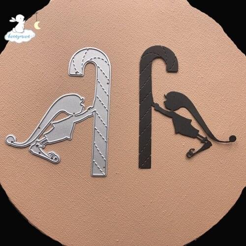 Bunnymoon Stick girl Metal cutting dies stencil Greeting Card Decoration DIY Scrapbooking Scrapbook Paper Photo Album
