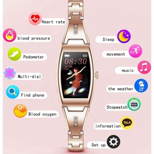 Fashion Smart Watch Full Touch Smartwatch Women Blood Pressure Monitor Multi-sports Modes Fitness Bracelet For Lady VS KW10 NY12