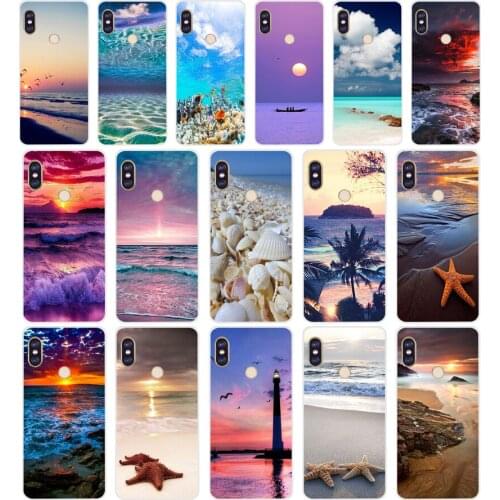 16SD A yellow sea star by the sea Soft Silicone Tpu Cover phone Case for xiaomi redmi 6 Pro 6A note 5 6 Pro mi 8 lite