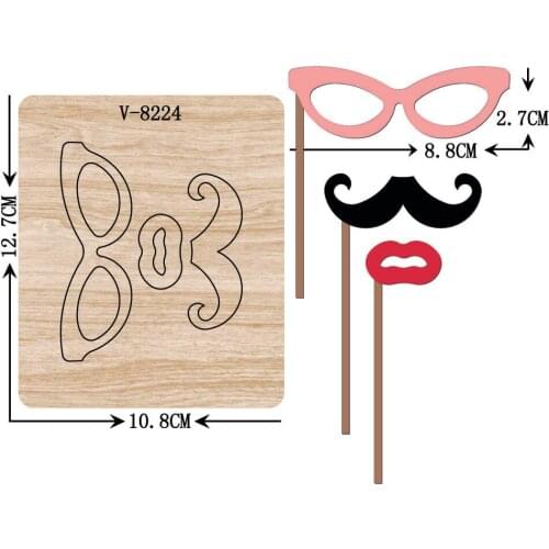 New mask wooden dies cutting dies for scrapbooking Multiple sizes V-8224