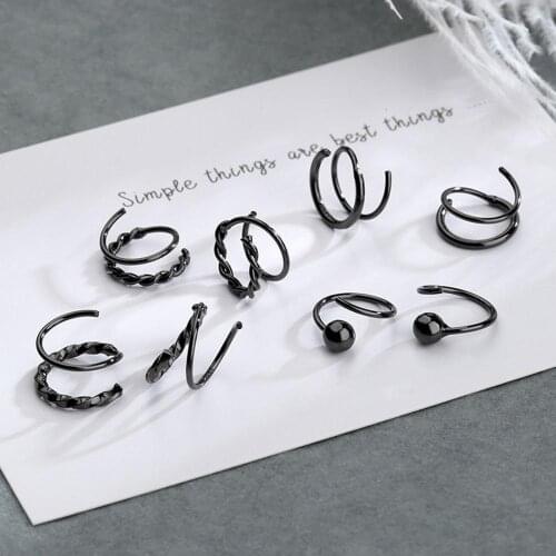 New Fashion Simple Geometric Double Layer Rotating Earrings Women Jewelry Gift