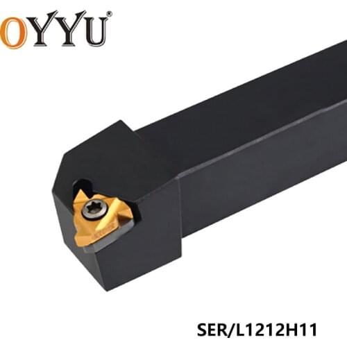 OYYU SER1212 SER1212H11 SER SEL SEL1212H11 Threading Turning Tool Holder Lathe Tools Cutter CNC Accessories Carbide Inserts