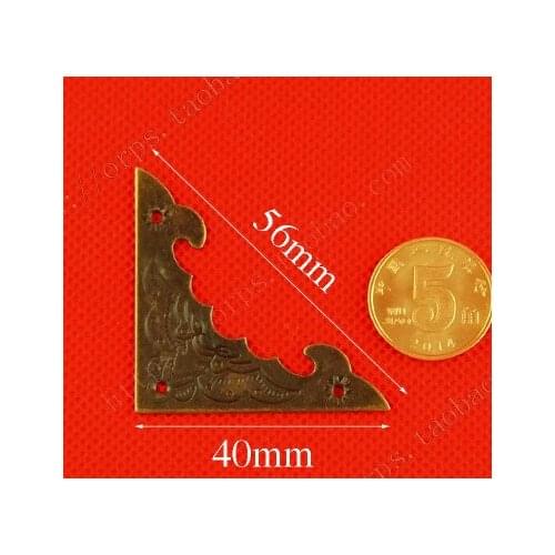 Plane 58mm angle iron bat packing box accessories antique corner rectangular corner angle of bat decorative