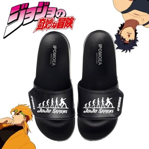 JoJos Bizarre Adventure Golden Wind Cosplay Shoes Slippers Men/Women Jonathan Joestar Flip Flops Casual Summer Chaussures