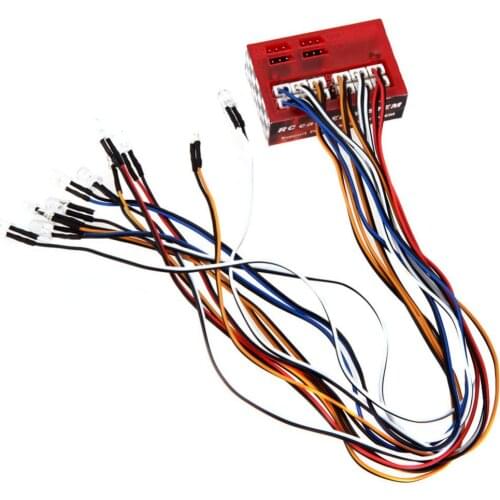 RC Car LED Light 12LED for 1:10 1:8 HSP CC01 4WD Axial SCX10 Parts