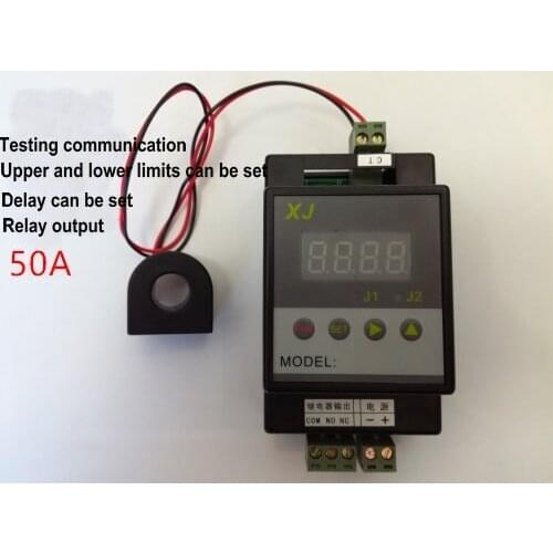 50A AC Current Detection Relay Output Upper and Lower Limit Alarm Delay Can Be Set Digital Display S21