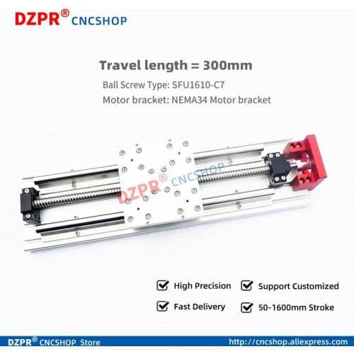 CNC X Y Z axis 300mm Linear Slide SFU1610 ballscrews Sliding Table Module CNC sliding table