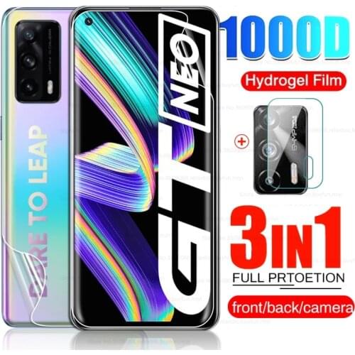 Front Back Hydrogel Film For Realme GT Neo 5G Full Cover Screen Protector Not Glass Realmi Relme GTNeo RealmeGT 2021 Camera Glas