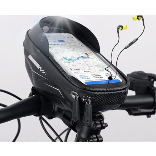 6.5in Bicycle Phone Bags Waterproof MTB Road Bike Top Tube Handlebar Bag Mobile Phone Holder Case Pannier For Cycling