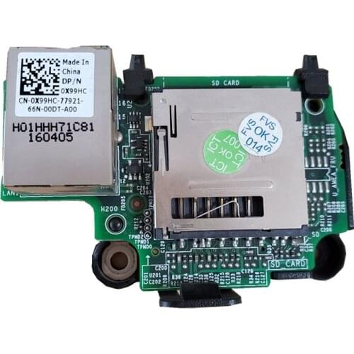 R430 R530 T430 RJ45 IDRAC & SD CARD Reader 0X99HC 0X99HC X99HC IDRAC 8 Enterprise Remote Card
