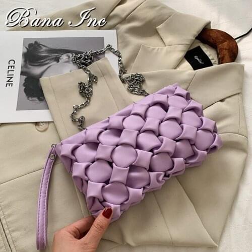 SWDF Women Purses And Handbags Sac Luxury Clutches Shoulder Bags For Women 2021 Designer Bag Leather Crossbody Bag Metal Chain