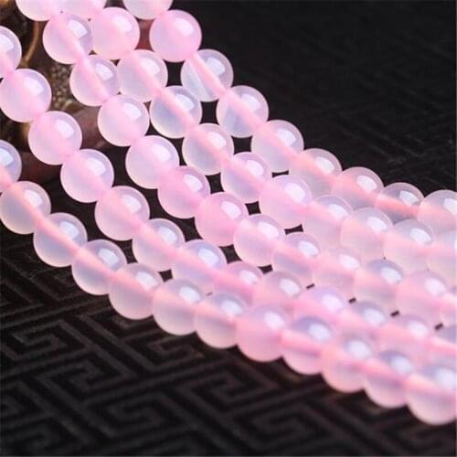 DAY Pink crystal Beads Make Bracelet Hankmade Jewelry Natural High Quality stone Beads for Woman Free Elastic Rope DAY Gift