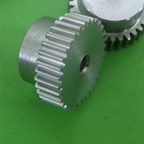 2PCS 0.8M 16T 3 4 5 6 MM Hole Stainless steel gear
