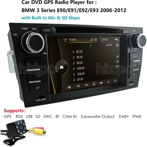 AutoRadio 1din GPS Car DVD Head unit For BMW E90 E91 E92 E93 2006-2012 navigation car multimedia player mirror link rds dab+ usb