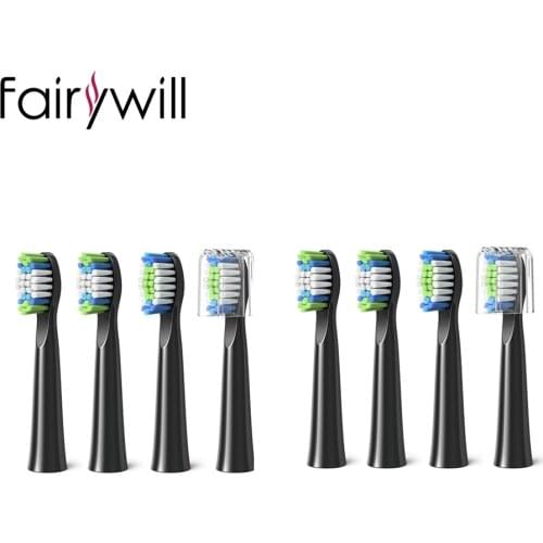 Fairywill Sonic E11 E10 E6 Electric Toothbrush Replacement Heads 4/8 Heads for Head Toothbrush