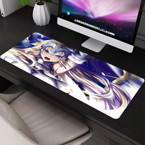 Gaming Mouse Pad With Cartoon of Fate Frand Order Desk Gamer Mat Keyboard Large Rug Carpet Accessories Kawaii Mause Xxl Pc Hot