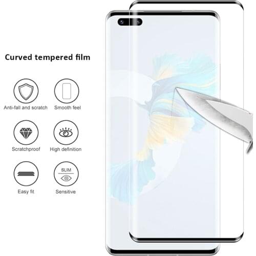 10PCS 3D Curved Tempered Glass For Huawei Mate 40 RS Full Cover 9H film Explosion-proof Screen Protector For Huawei Mate40 RS