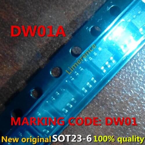 20PCS DW01A SOT23-6 MARKING CODE: DW01 Support the BOM one-stop supporting services
