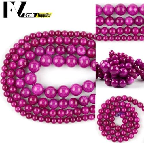 6/8/10/12mm Natural Purple Sugilite Jades Stone Loose Spacer Round Beads For Jewelry Making DIY Bracelets Necklace Needlework 15