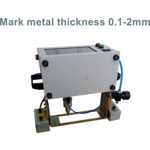 2019 hot promotion Portable Pneumatic dot peen marking machine for metal steel plate / stainless steel 14040 all in one