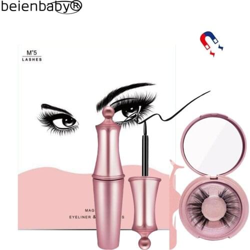 Handmake Magnetic Eyelashes Magnetic Eyeliner New Style Magic Eyeliner Set With 1 Pair Eyelashes No Glue No Magnet