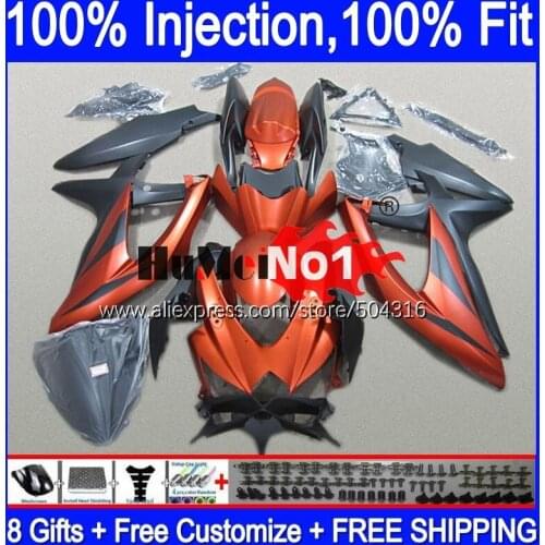 OEM For SUZUKI GSXR-750 GSXR600 GSX-R750 2008 2009 2010 Flat orange 17MC.136 GSXR-600 K8 GSXR750 GSXR 600 750 08 09 10 Fairings