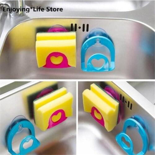 Suction Cup kitchen Sink Sponge Shelf Rack Holder Multi-functional Bathroom Shelf Towel Soap holder Kitchen Organizer cocina