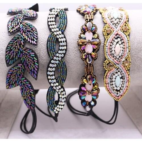 Ethnic Seed Beads Handmade Headband Customized Beaded Hairband For Women & Girls Hair Accessories