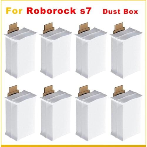 Dust Bags Replacement For Xiaomi Roborock S7 / S70 / S75 / T7s / T7s Plus Robot Vacuum Sweeper Accessories Dust Bag Spare Parts