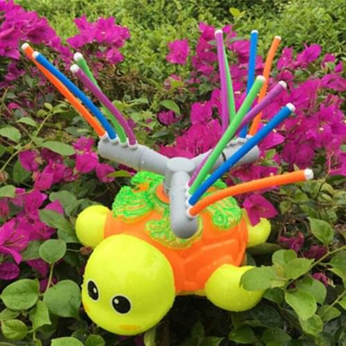 Hot Selling Outdoor Water Spray Sprinkler Turtle Toy with Wiggle Tubes Splashing Fun for Kids Summer Pool Kids Games