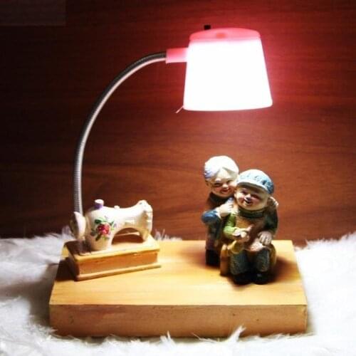 Modern Sweet Lovers Luminous trinket Pink Table Night Lamp trinket baratija حلية орнаментальный