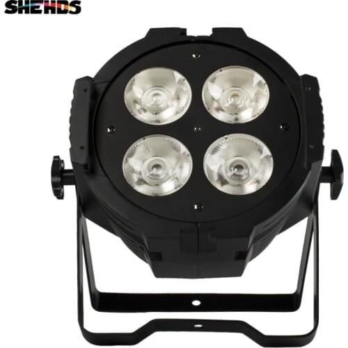 Fast Free shipping LED 4x50W COB Par Warm White Lighting High Power Aluminium Lighting For DMX512 Stage Effect DJ disco club