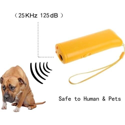 3 in 1 Ultrasound Pet Dog Repeller Anti Barking Stop Bark Training Device Trainer LED Ultrasonic Anti-barking Ultrasonic Devicer