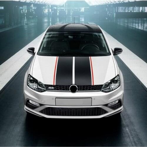 Car Hood Tail Sticker Sport Lines Styling Vinyl Decal For Volkswagen Golf 7 POLO KIA Ford Automobiles Accessories