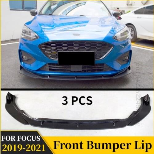 Front Bumper Lip Diffuser Bumper Spoiler Splitters Body Kit Protector Accessories For Ford Focus ST Line MK4 2019 2020 2021