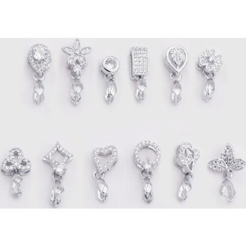 Lobster Clasp Pendant Earring Accessories Melon Seed Button Metal Buckle Snake Chain Water Wave Box Chain Necklace Trims