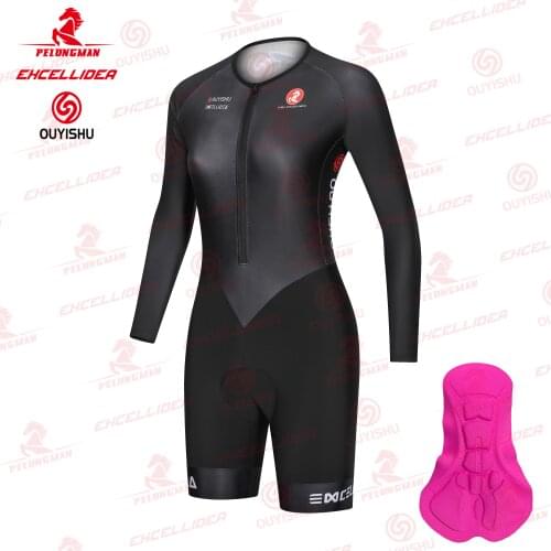 2021 Womens Triathlon Short Sleeve Cycling Jersey Sets Skinsuit Maillot Ropa Ciclismo Bicycle Clothing Bike Shirts Go Jumpsuit