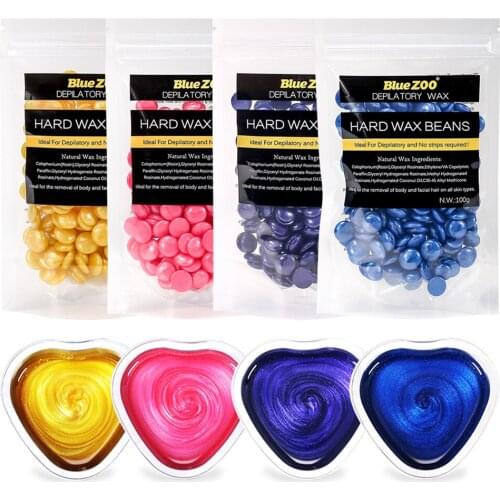 100g Hard Wax Beans For Painless Hair Removal For Underarm Chest Leg Bikini