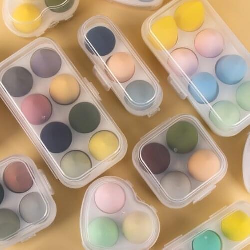 4/6/7/8PCS Makeup Powder Puff Set Dual-Use Beauty Eggs Soft Sponge Concealer Foundation BB Cream Face Make Up Cosmetic Tools