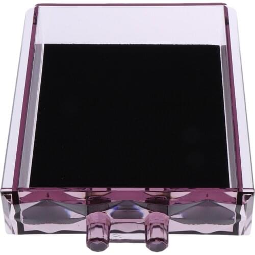 1Pcs 4-Tier Acrylic Jewelry & Cosmetic Storage Display Cases Stand With Lipstick Nail Polish Slots And Drawers