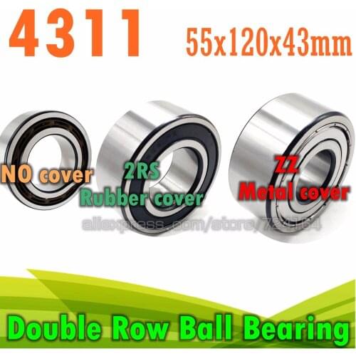 55*120*43 55x120x43mm Double Row Ball Bearing 4311 zz 2rs 4311A zz 2rs 4311A-2RS1TN9 4311-B-2RSR-TVH Long-Lifetime High quality