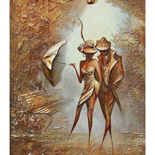 5D DIY Diamond Painting Square Round Diamond Character Painting Romantic Couple Picture Embroidery Cross Stitch Home Gift WG2794