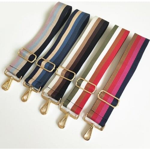 Colorful Bag Strap Women Shoulder Crossbody Bag Belt Adjustable Wide Strap Bag Part Accessories Female Messenger Bag Strap 130cm