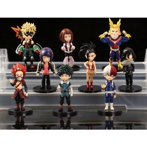9pcs My Hero Academia Anime Figure All Might Azawa Shouta Dabi Shigaraki Tomura Boku no Hero Figure Toys