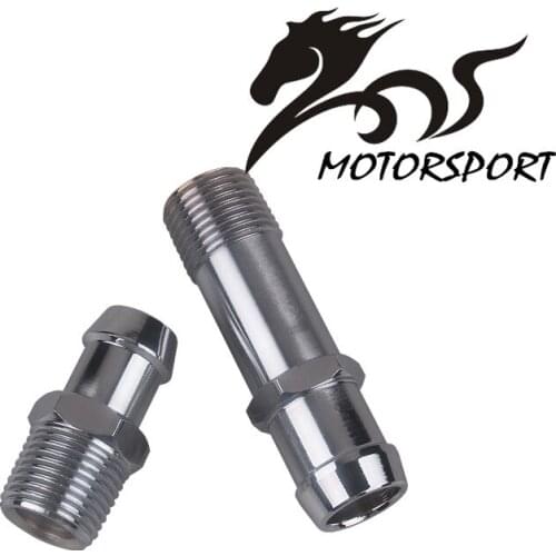 HEATER HOSE FITTINGS 3/4" WATER PUMP 5/8" INTAKE CHROMED STEEL FOR CHEVY