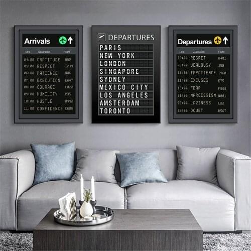 Canvas Painting Letters Wall Art Family Posters and Prints Motivation Motto Wall Pictures for Living Room Decoration Home Decor