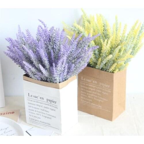 Fake plant 1pcs Artificial plants Simulation green grass decorate flowers For wedding home garden Plastic plant Artificial grass